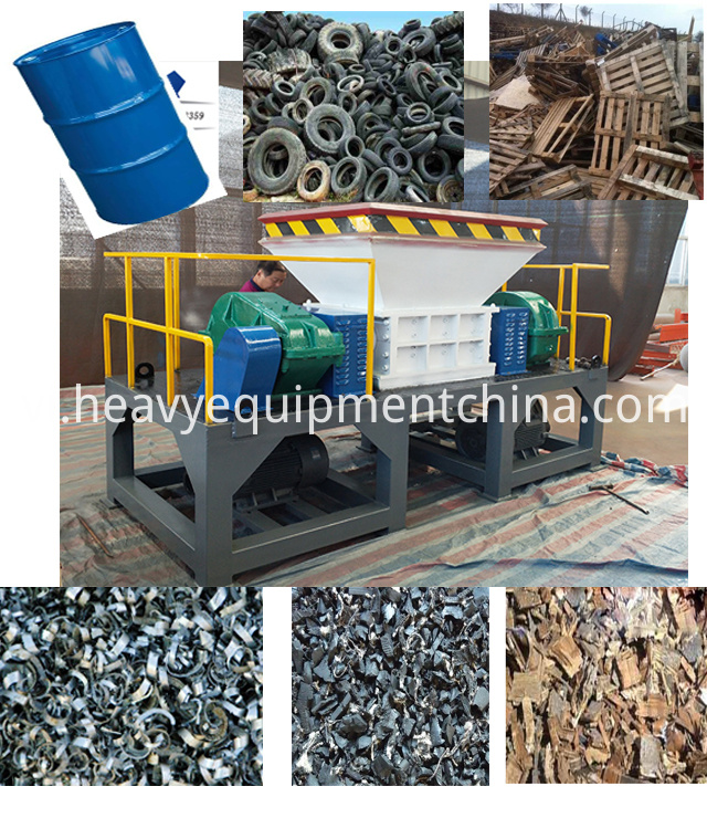 Máy hủy tài liệu lốp Tire Shredder Machine